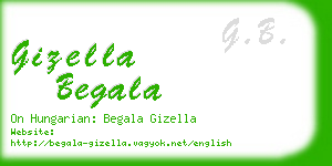 gizella begala business card